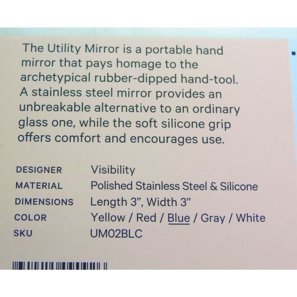 NEW Good Things MIRROR 3" Round Stainless Steel & Silicone Stocking Stuffer NIB - Picture 4 of 6